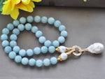 Load image into Gallery viewer, blue amazonite neacklace
