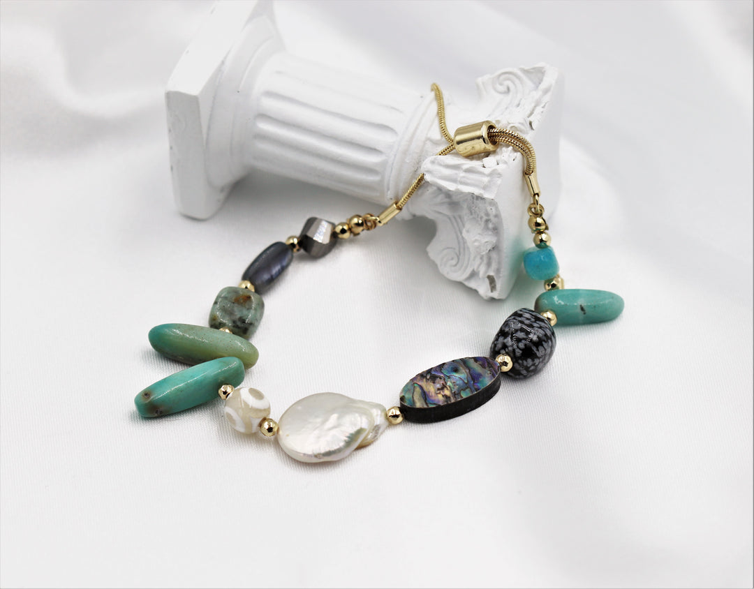 Abalone Shell Beaded Bracelet