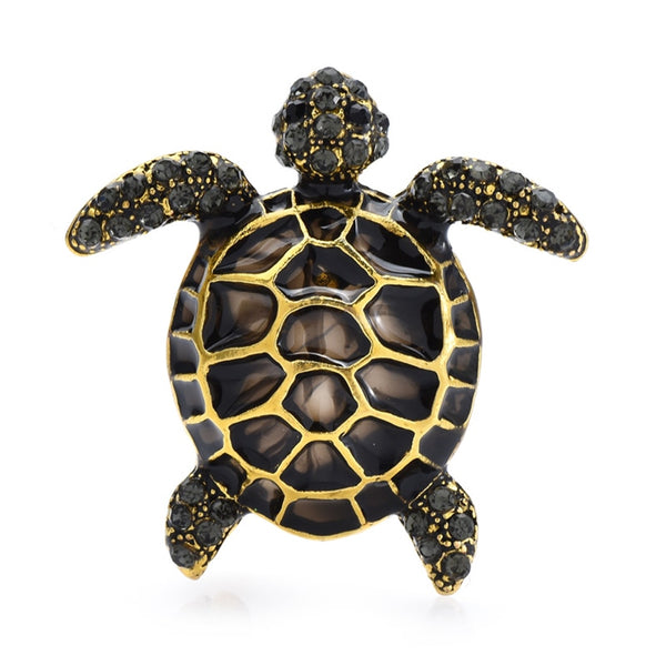 green turtle brooch