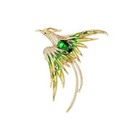 Load image into Gallery viewer, green phoenix brooch
