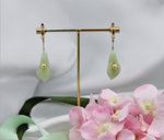 Load image into Gallery viewer, gemstone flower gold earrings
