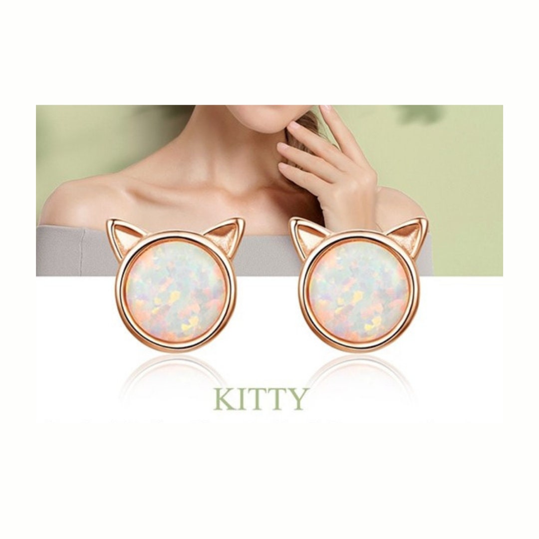 cute cat studs