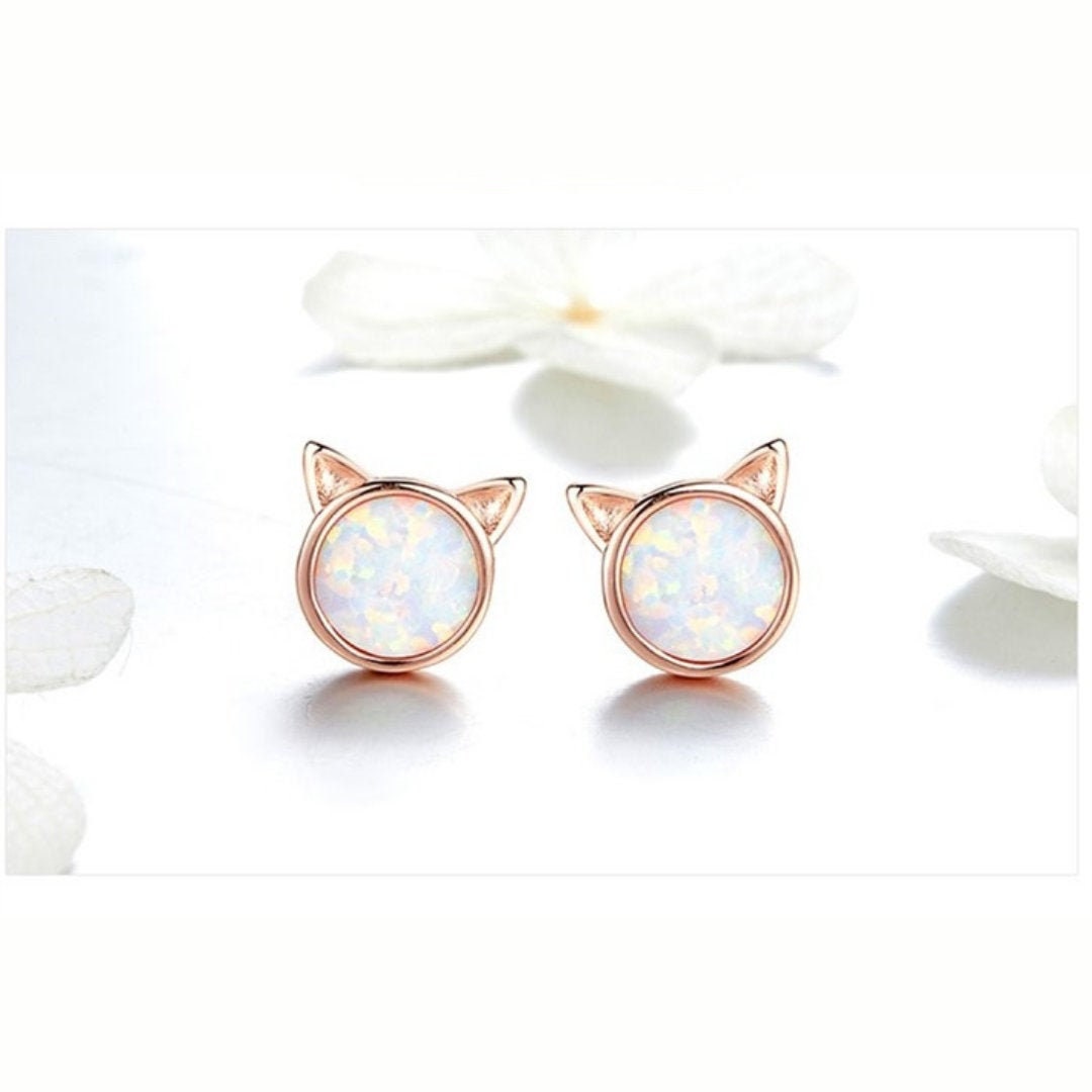 rose gold earrings