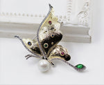 Load image into Gallery viewer, Gold Butterfly Brooch, Luxury Brooch, Elegant Brooch, 18k Gold Statement Brooch, Unique Gift, Suit Brooch, Modern Brooch, Unique Brooch

