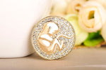 Load image into Gallery viewer, Newborn Brooch, Mother Gift, Thank You Gift for Doctor Nurse, Medical Brooch, Elegant Brooch, Modern Brooch, Unique Brooch, Doctor Brooch
