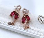 Load image into Gallery viewer, Pink Flamingo Earrings, Luxury Earrings, Rose Gold Filled Earrings, Classy Earrings, 24k Gold Earrings-Unique Earrings-Formal Earrings, Gift
