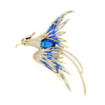 Load image into Gallery viewer, blue phoenix brooch
