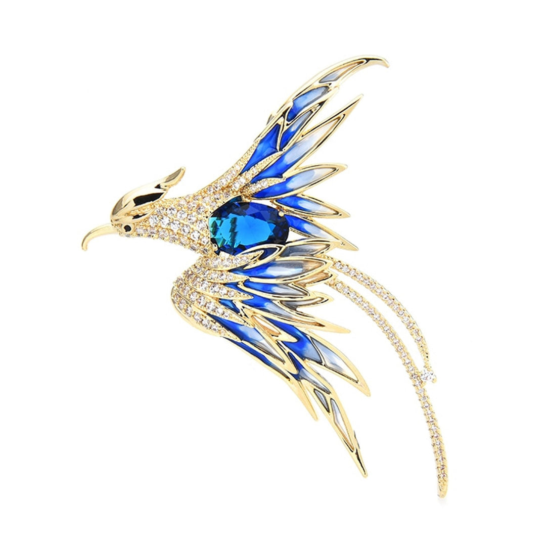 blue phoenix brooch