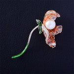 Load image into Gallery viewer, orchid flower brooch
