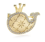 Load image into Gallery viewer, Little Whale Brooch, Vintage Elegant Brooch, Luxury Brooch, Statement Brooch, Gift, Dress Brooch, Modern Brooch, Unique Brooch, Cute Brooch
