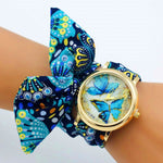 Load image into Gallery viewer, Custom Watch Strap Silk Scarf, Silk Wrap Bracelet, Colorful Wrist Scarf Band, Elegant Watch Gift for Her, Fabric Band Wrist Watch Bracelet
