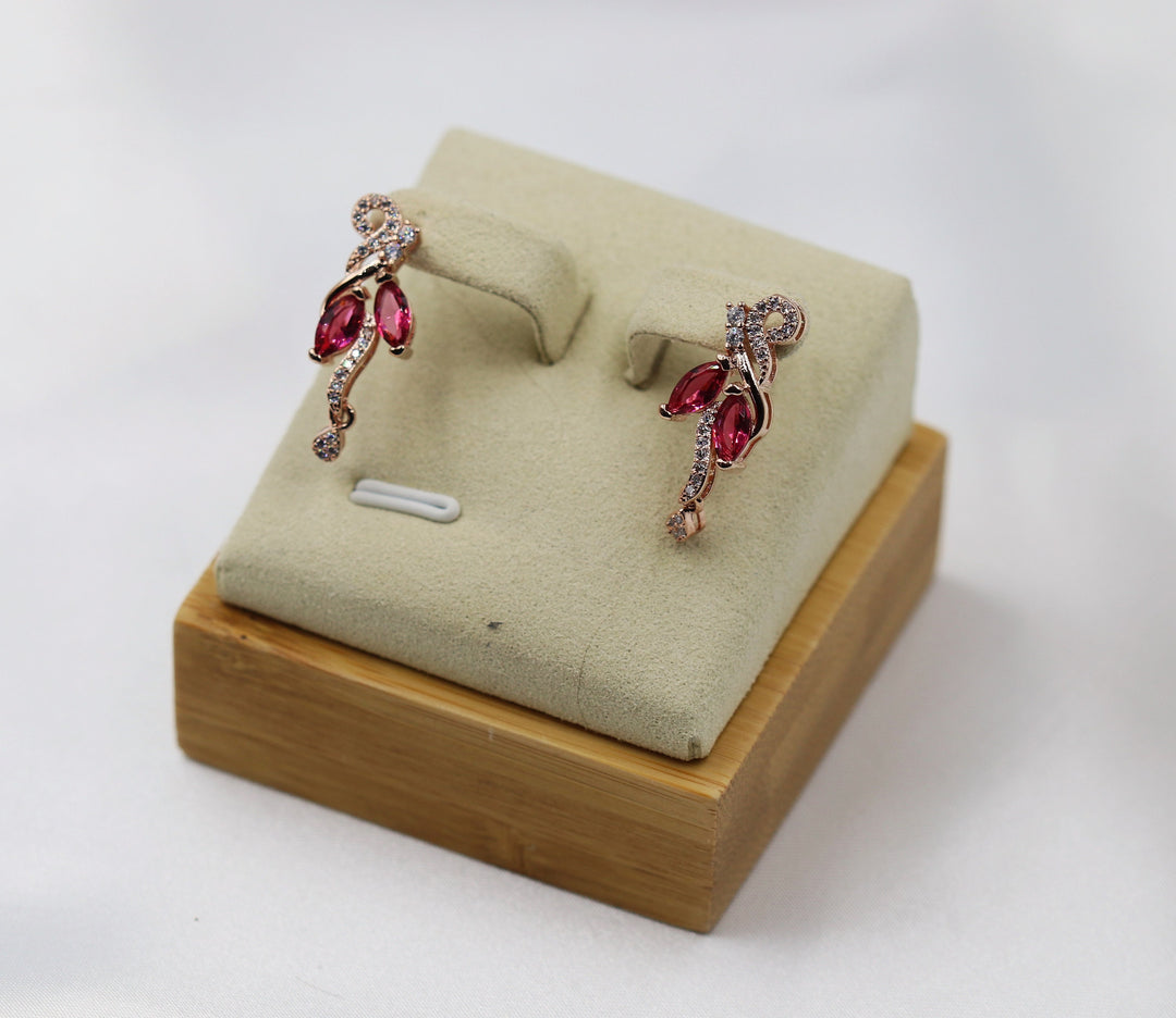 Pink Flamingo Earrings, Luxury Earrings, Rose Gold Filled Earrings, Classy Earrings, 24k Gold Earrings-Unique Earrings-Formal Earrings, Gift