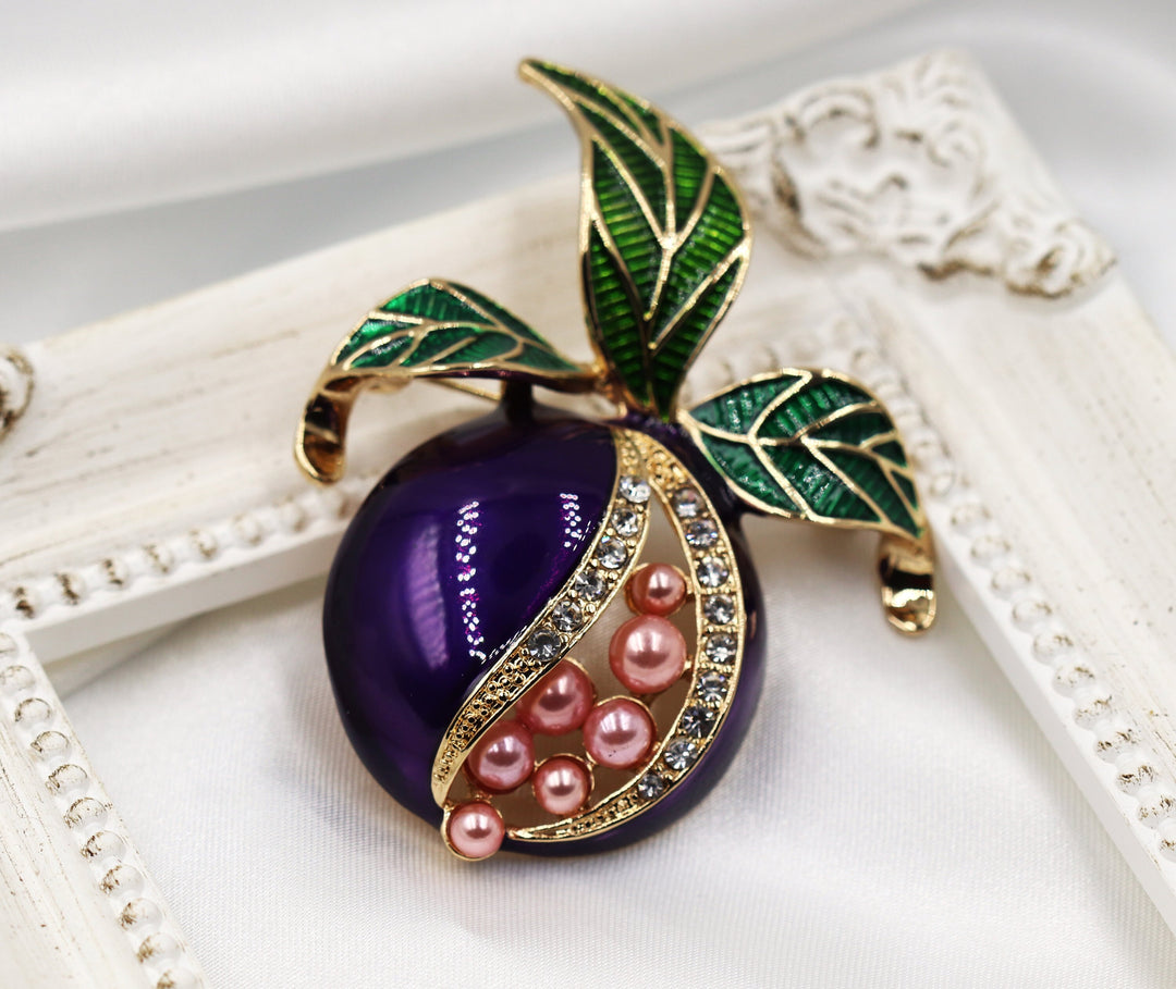 Purple Brooch