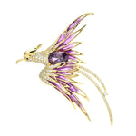 Load image into Gallery viewer, purple bird brooch
