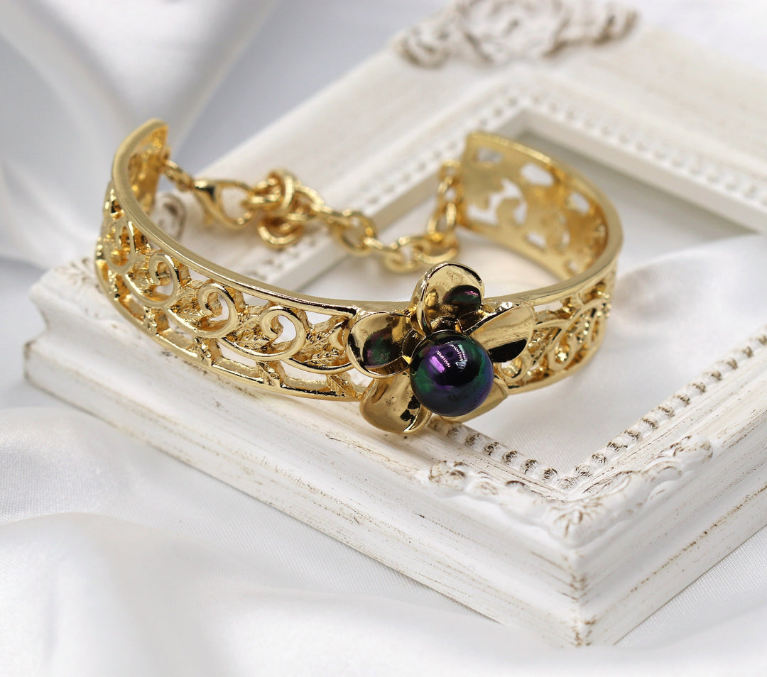 black pearl bracelet