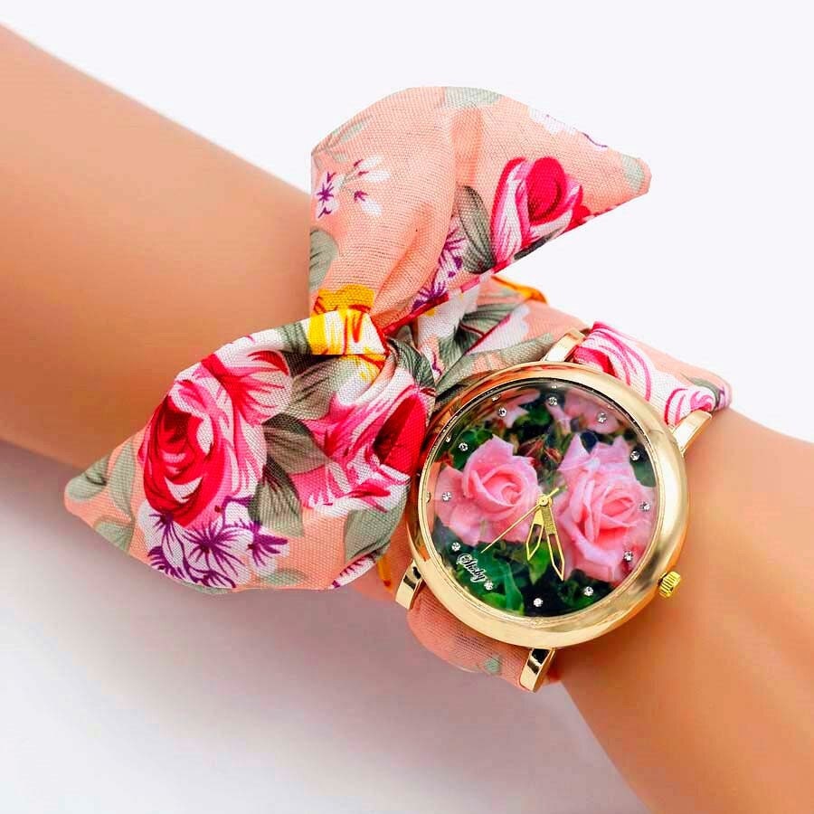 Custom Watch Strap Silk Scarf, Silk Wrap Bracelet, Colorful Wrist Scarf Band, Elegant Watch Gift for Her, Fabric Band Wrist Watch Bracelet