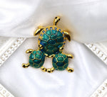 Load image into Gallery viewer, sea turtle brooch
