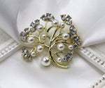 Load image into Gallery viewer, White Tree of Life Brooch, Luxury Brooch, Elegant Brooch, Suit Brooch, Unique Gift, Contemporary Brooch, Unique Brooch, Crystal Jewelry
