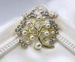 Load image into Gallery viewer, White Tree of Life Brooch, Luxury Brooch, Elegant Brooch, Suit Brooch, Unique Gift, Contemporary Brooch, Unique Brooch, Crystal Jewelry
