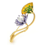 Load image into Gallery viewer, lotus flower brooch
