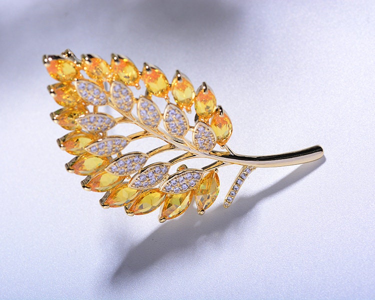 crystal brooch