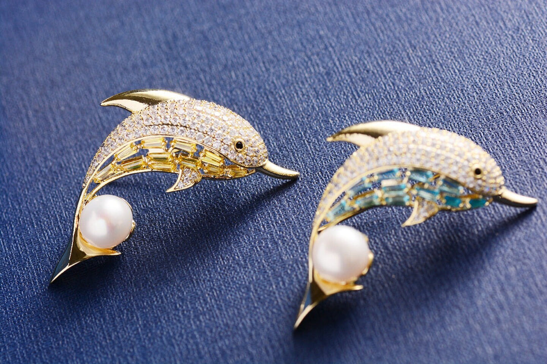 dolphin brooch