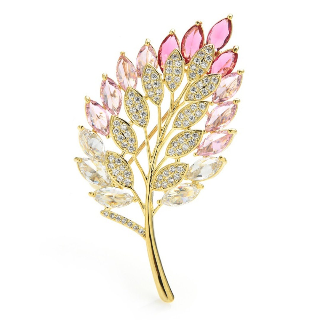 crystal brooch