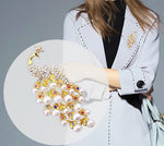 Load image into Gallery viewer, Phoenix Brooch, Crystal Bird Brooch, Peacock Brooch, Elegant Brooch, Unique Brooch, Statement Brooch, Unique Gift-Suit Brooch, Modern Brooch
