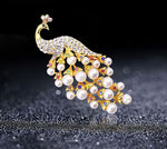 Load image into Gallery viewer, Phoenix Brooch, Crystal Bird Brooch, Peacock Brooch, Elegant Brooch, Unique Brooch, Statement Brooch, Unique Gift-Suit Brooch, Modern Brooch
