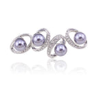 Load image into Gallery viewer, Elegant Brooch, Statement Brooch, Grey Pearl Bridal Brooch, Luxury brooch-Large Crystal Brooch-Victorian Jewelry-Modern Brooch-Unique Brooch

