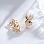 Load image into Gallery viewer, Rose Gold Bunny Earrings
