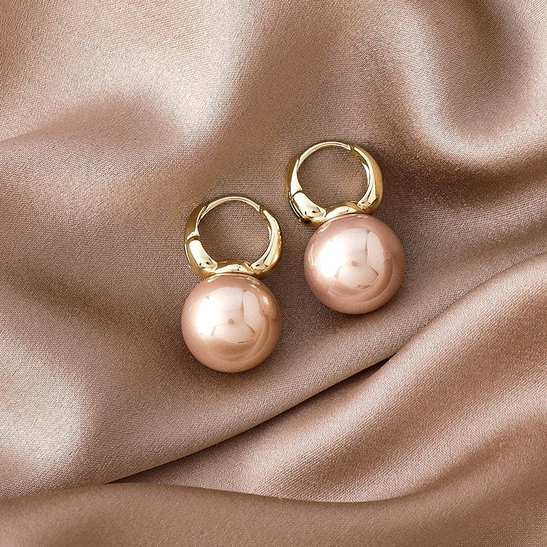 Real Pearl Earrings, Bridal Earrings, Pearl Drop Earrings, Formal Earrings, Pearl Jewelry, Gift, Pearl Stud Earrings, Classy Earrings